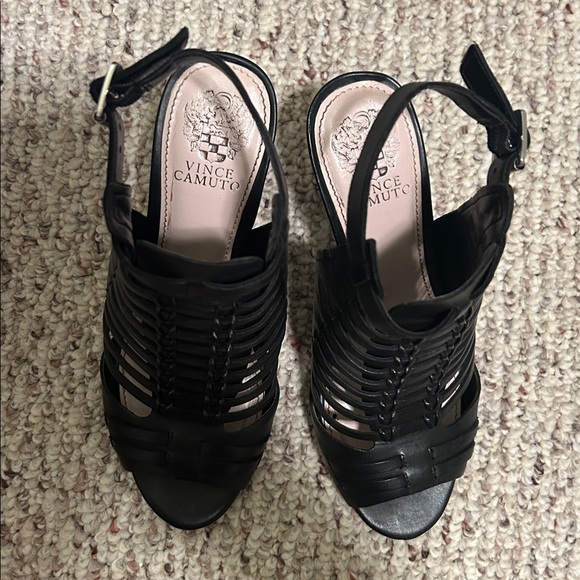 Vince Camuto black sandal strappy gladiator 6.5 - Picture 4 of 6